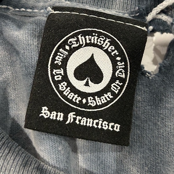 $7 or 2/$10 tshirt sale: Somewhat thrashed tie-dyed Thrasher Unisex T-shirt - Picture 4 of 5